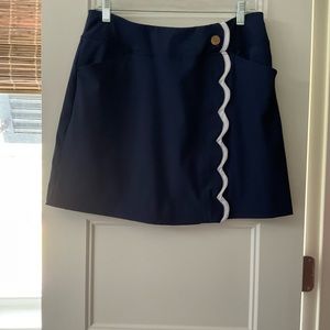 Lilly Pulitzer navy and white skort, size 10